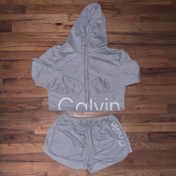 calvin klein sweat suit